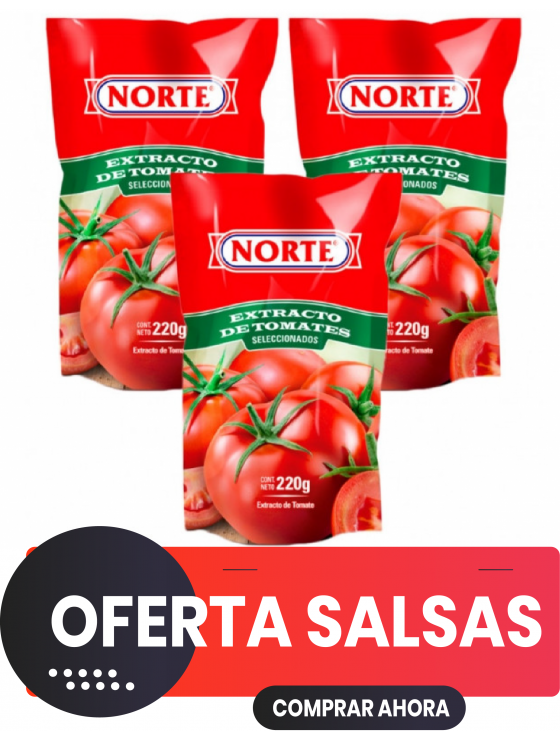 3 Salsas de Tomate Norte