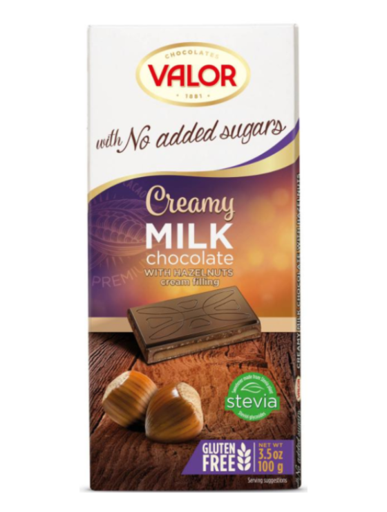 Valor Leche Con Avellanas 100G